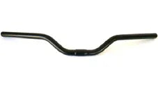 HANDLEBAR 25.4mm, 64cm Wide, 60mm Rise, Steel BLACK