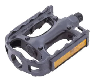 PEDALS 1/2" MTB one piece PP body, (toe clip attachable)