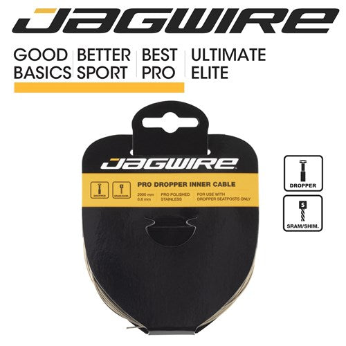 0.8mm Pro Polished Dropper Inner Wire Jagwire