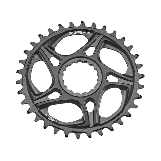 TRP Chainring CR-M8070, 32T Standard 6mm offset Chainring Cinch Interface, Sandblasted Black (for 49mm chainline and DH) 11speed chain compatible